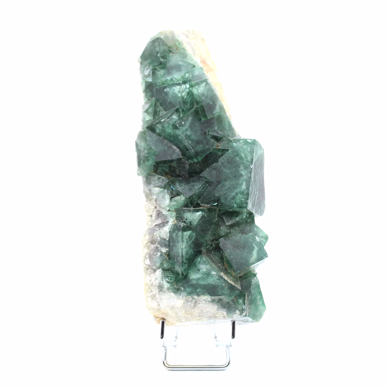 Pierre de fluorite naturelle cristallisée