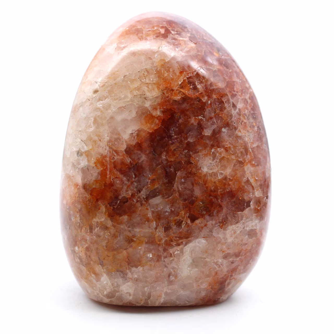 Quartz rouge polie