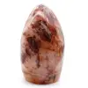Forme libre polie en quartz rouge - 2