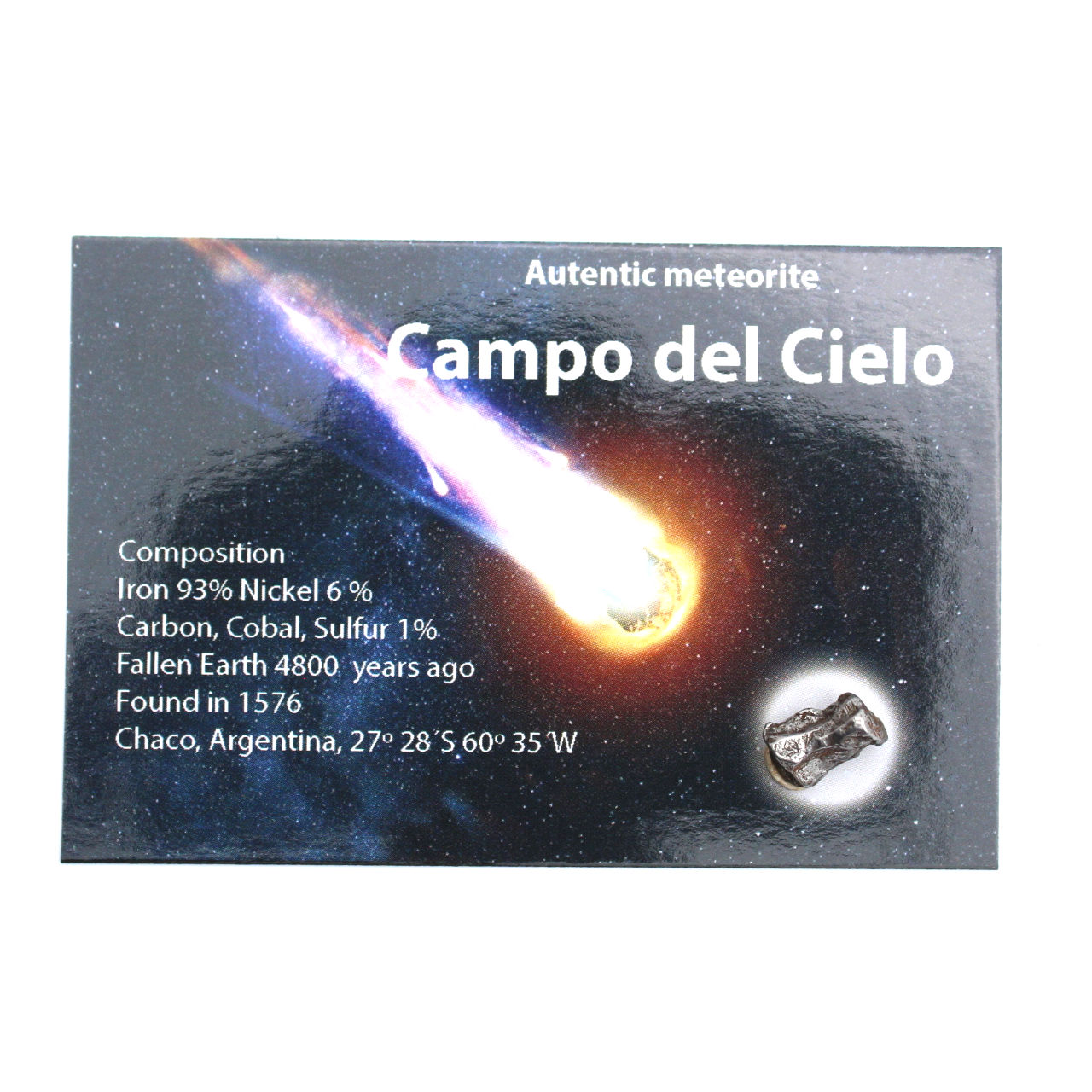 Campo del Cielo Meteorite outlet Specimen 65.67