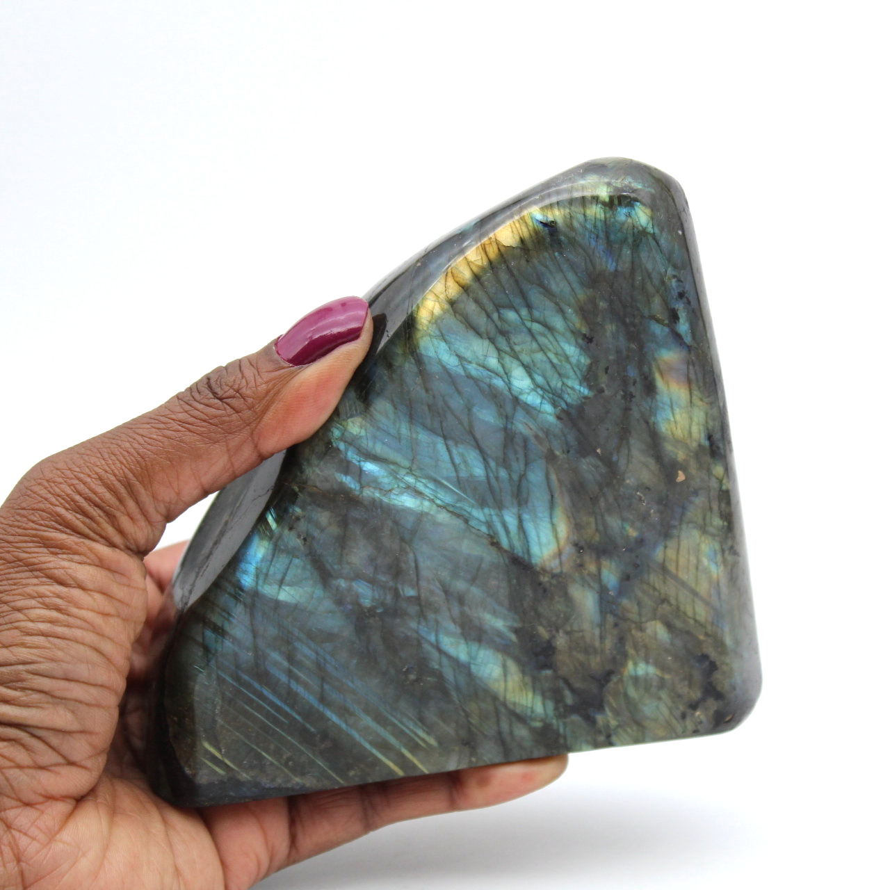 Labradorite polie forme libre