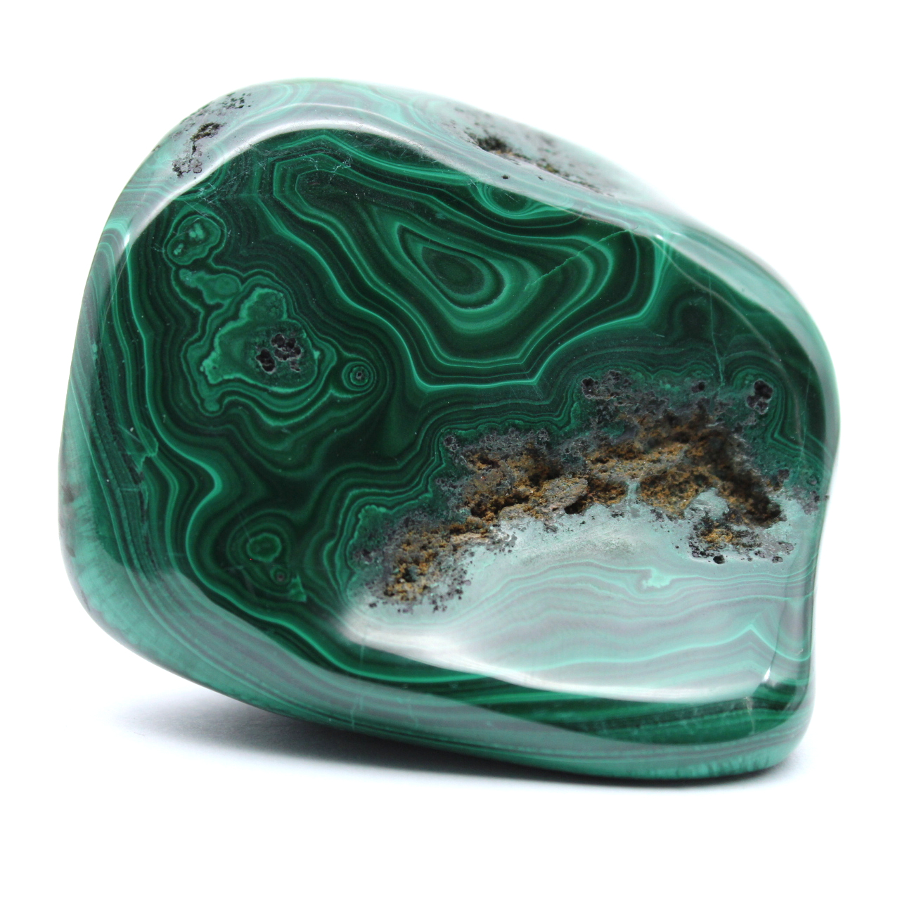 Malachite pierre polie