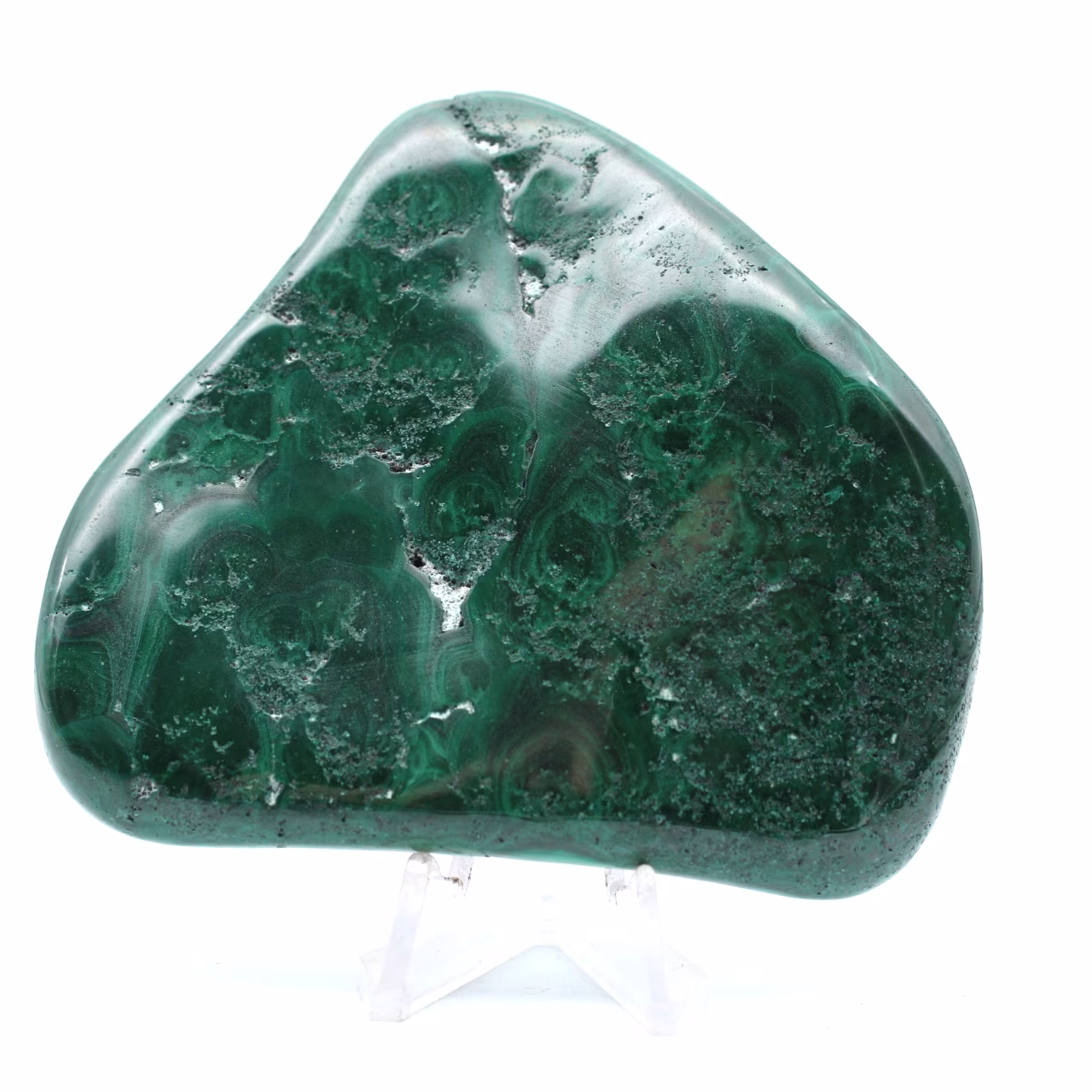 Malachite naturelle polie