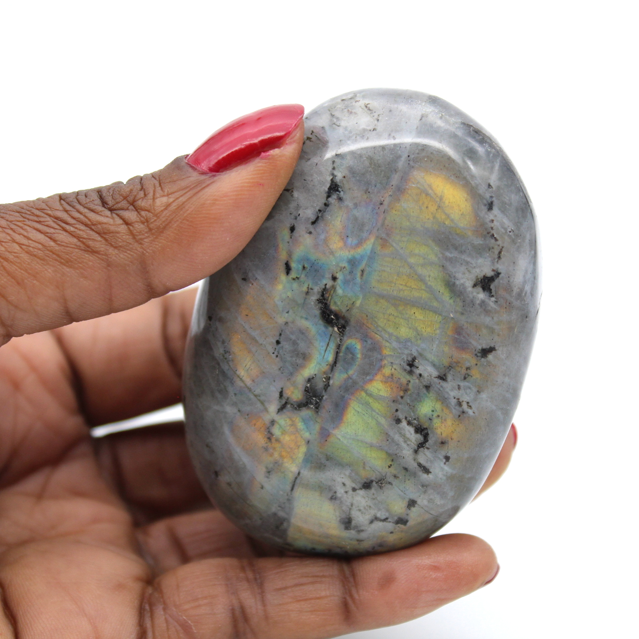 Galet de Labradorite blanche de Madagascar