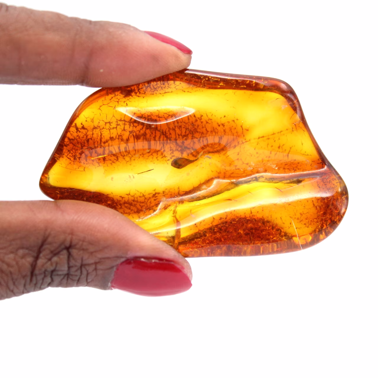 Ambre fossile jaune
