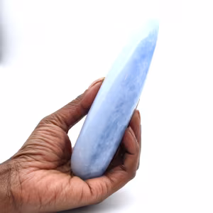 Bâton en calcite bleue