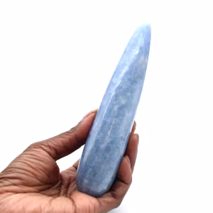 Bâton de massage en calcite bleue