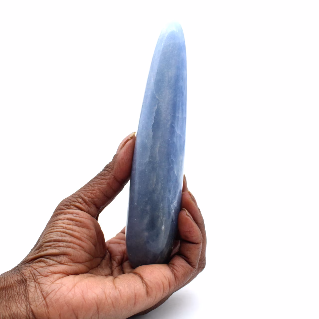 Bâton de massage en calcite bleue