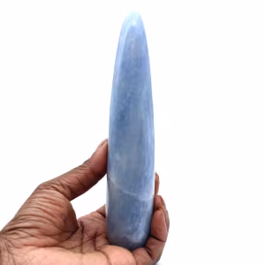 Bâton de massage en calcite bleue