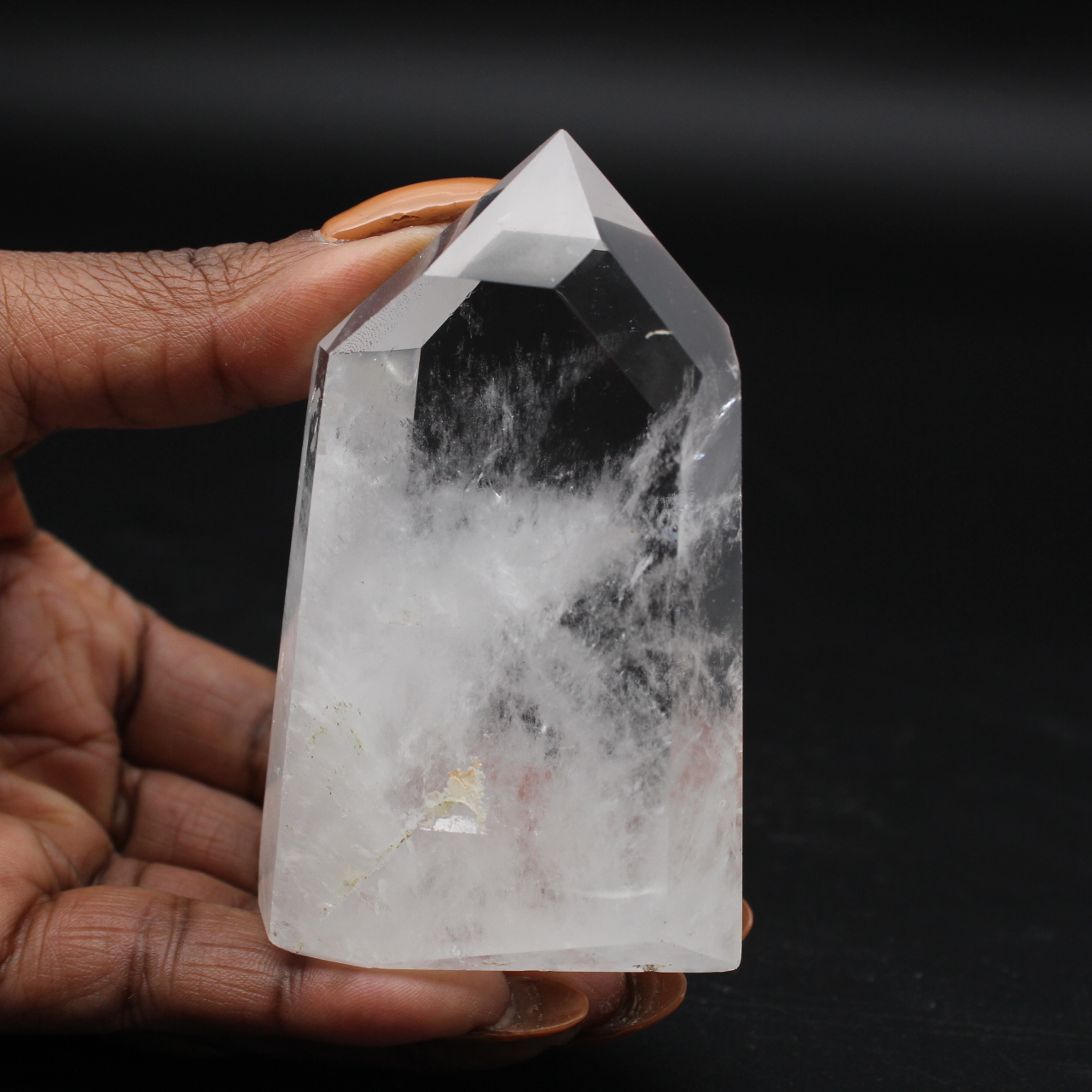 Prisme de cristal de roche de Madagascar