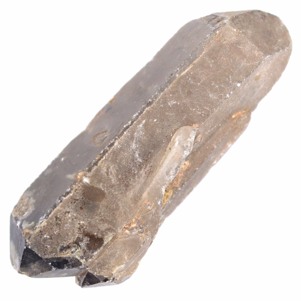 Quartz fumé bi-terminé