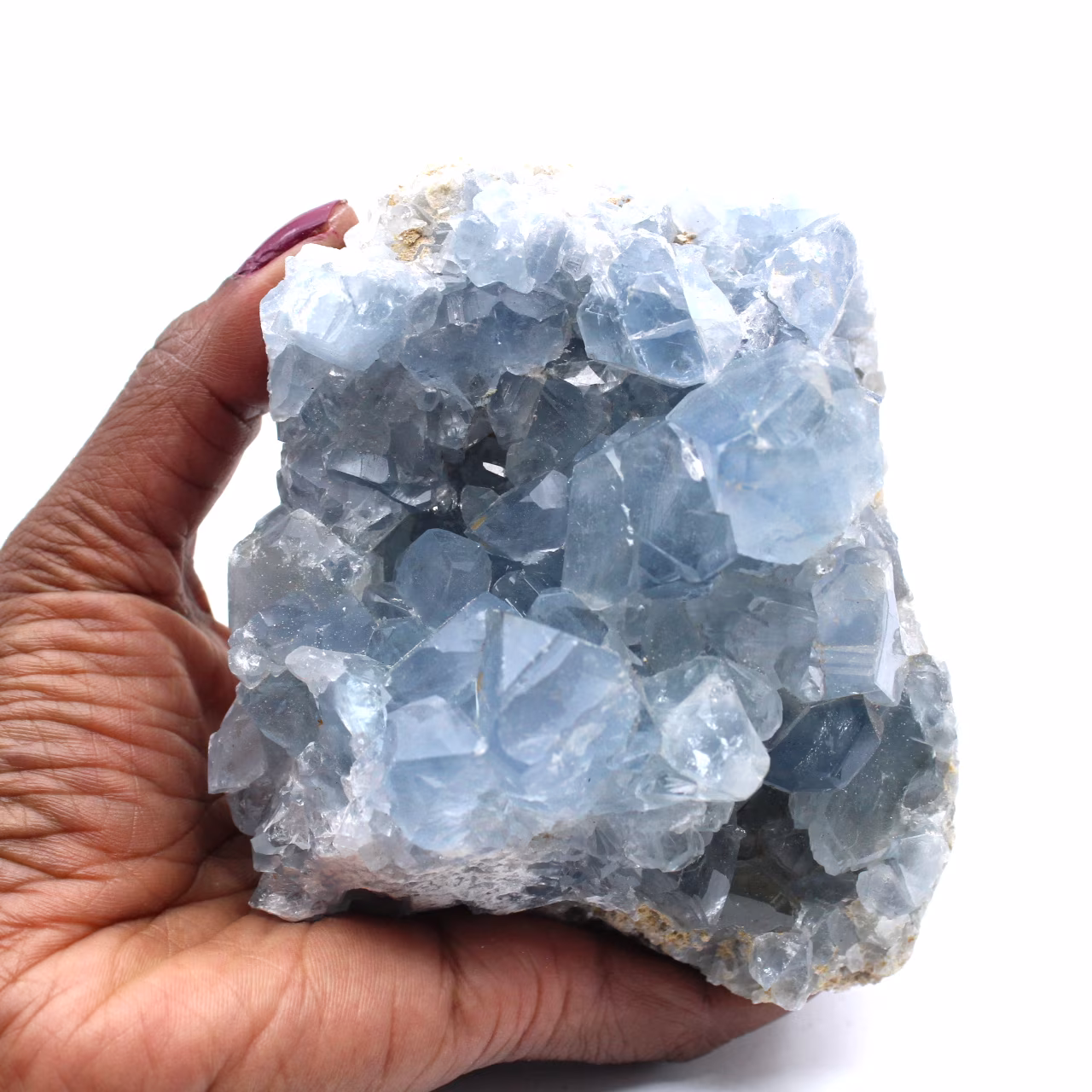 Célestite de Madagascar en cristaux