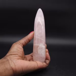 Bâton de massage en quartz rose