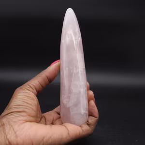 Bâton de massage en quartz rose
