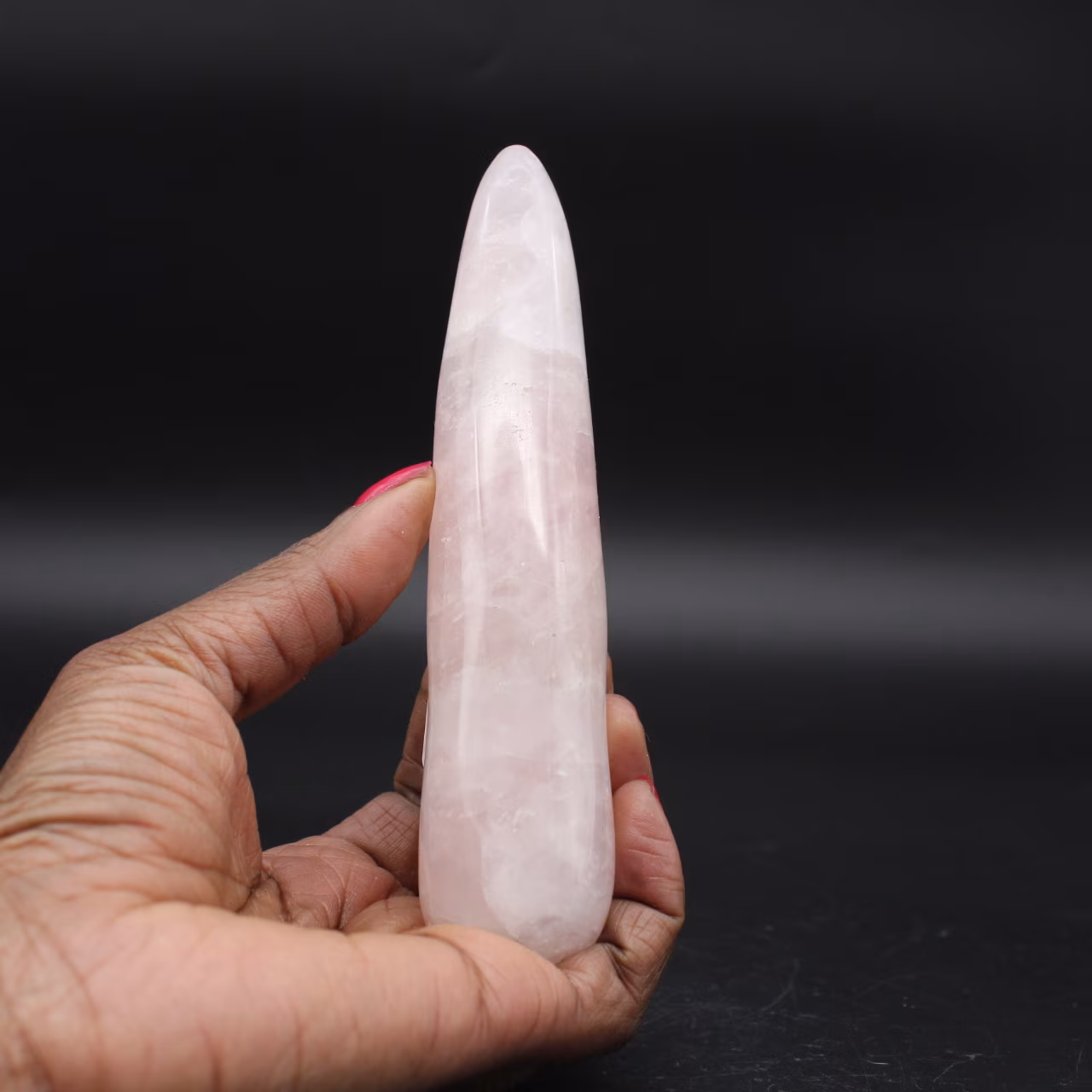 Bâton de massage en quartz rose