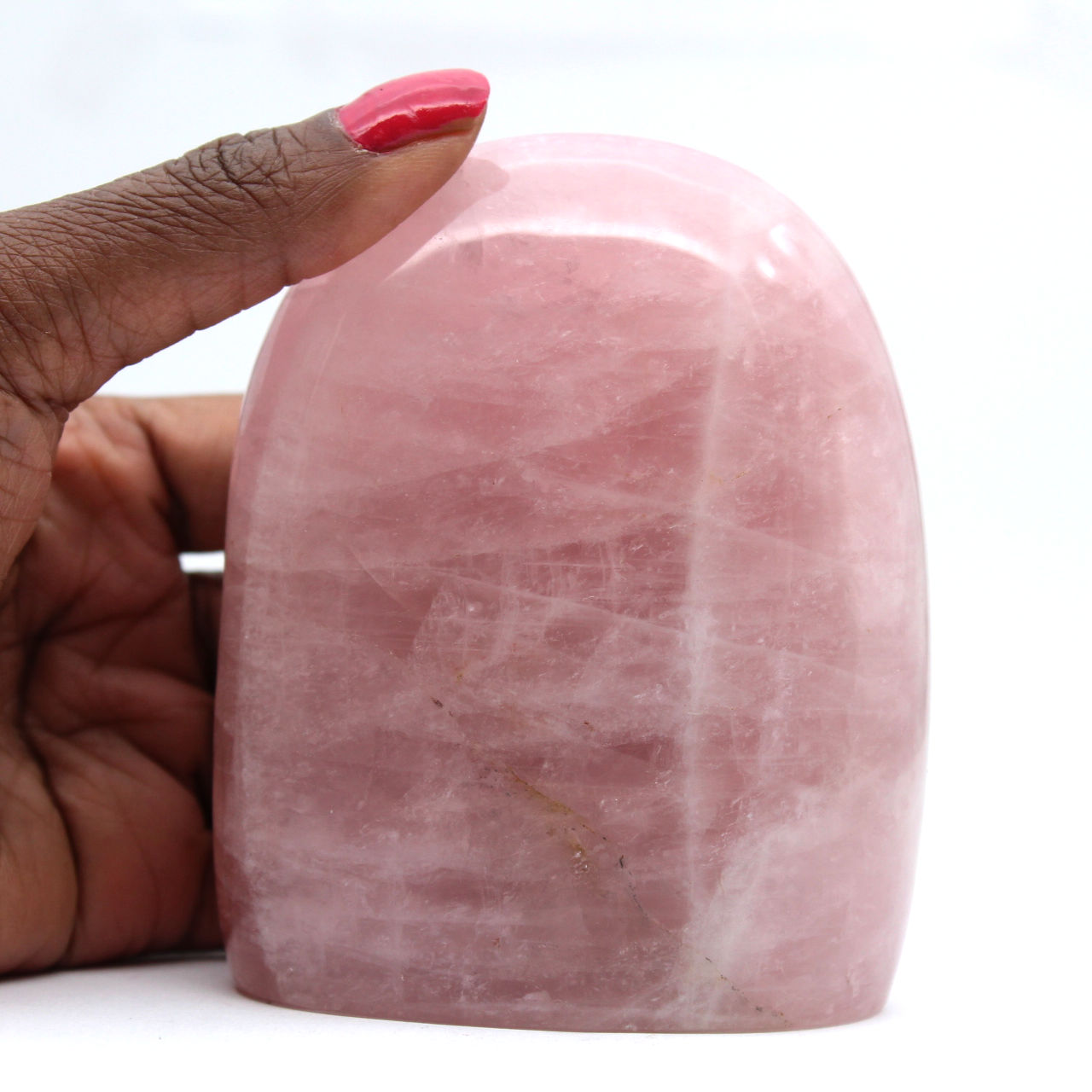 Quartz rose polie