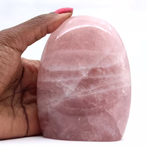 Quartz rose polie