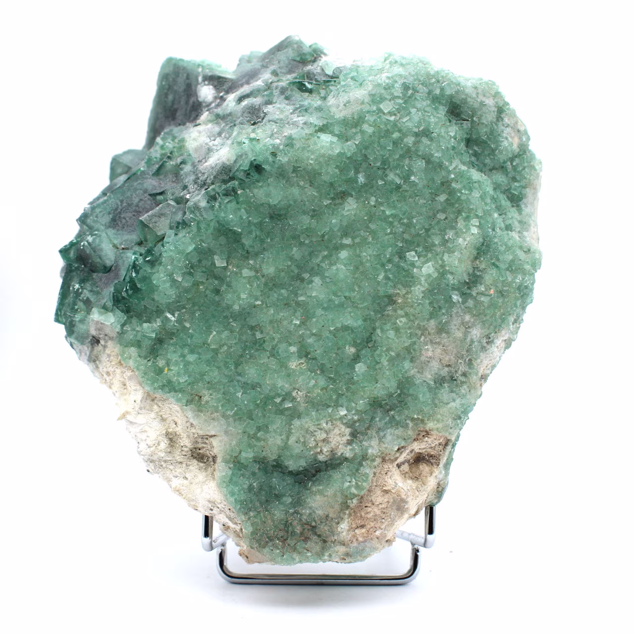 Cubes de fluorite verte sur gangue