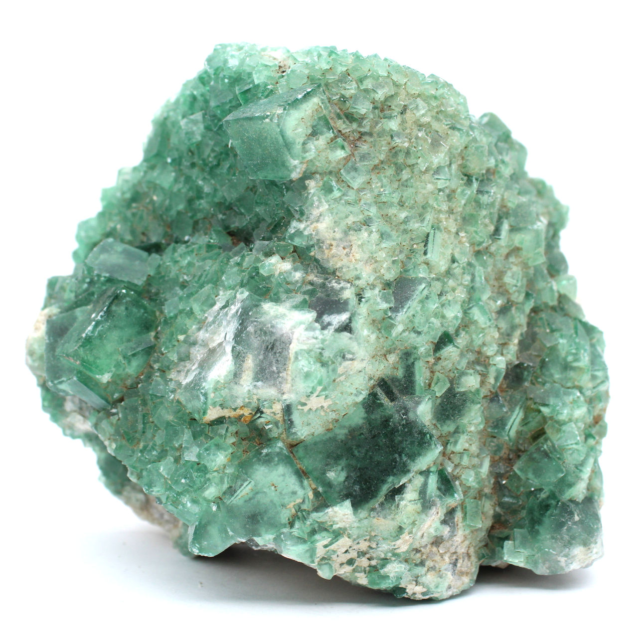 Pierre de fluorite verte brute non percés x2