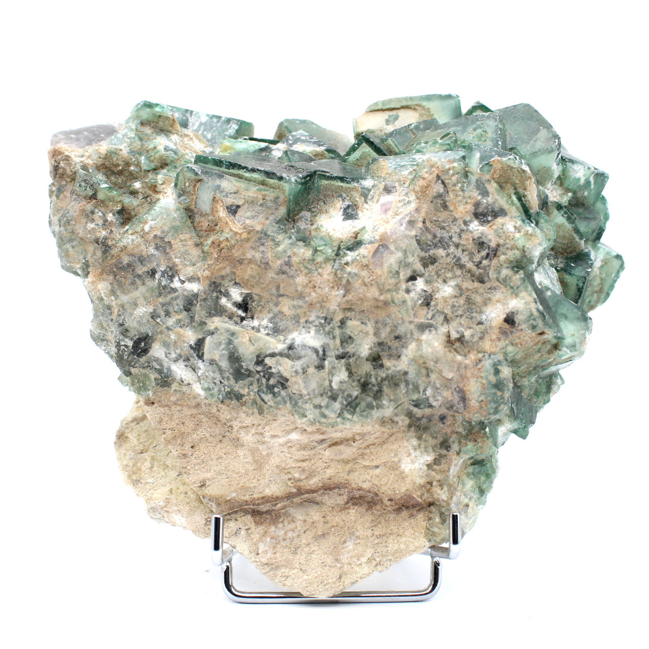 Cristaux cubiques naturels de fluorite de madagascar