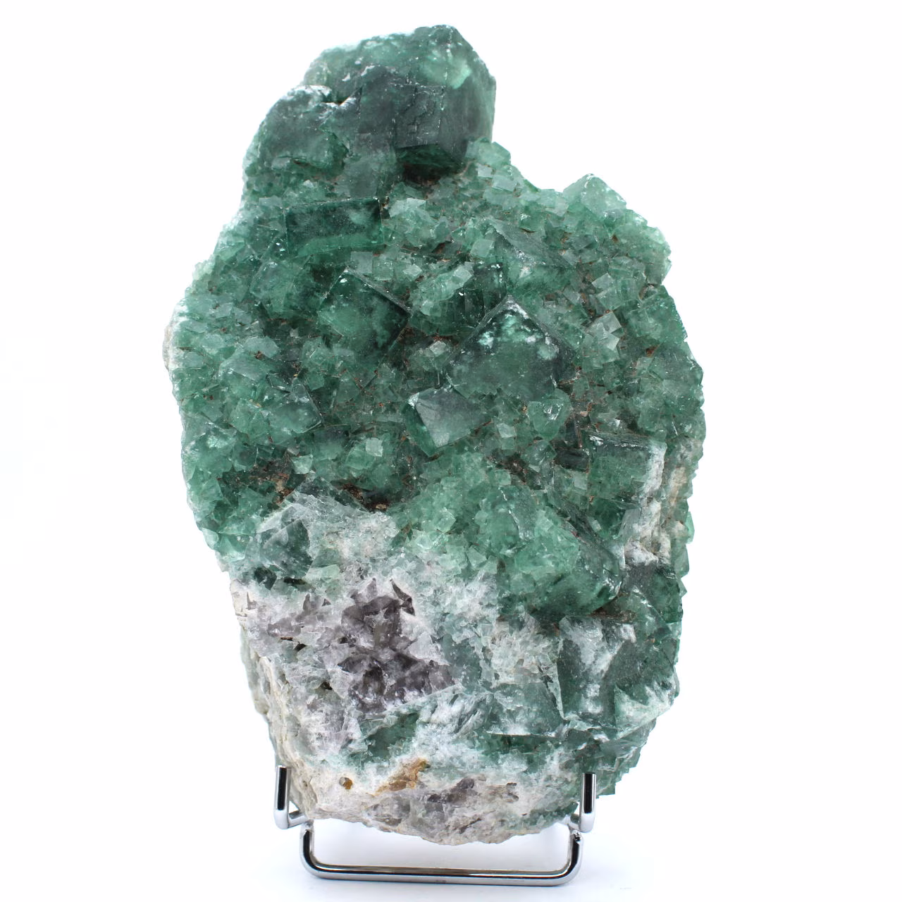 Fluorite naturelle brute en cristaux verts