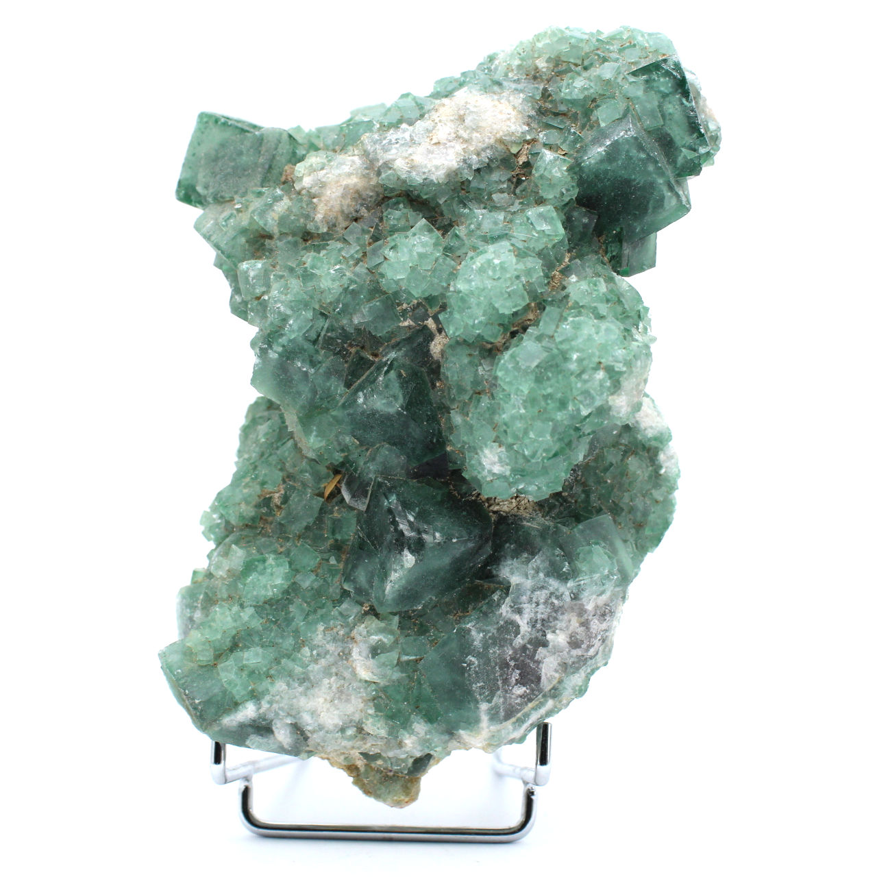 Fluorite naturelle brute sur gangue