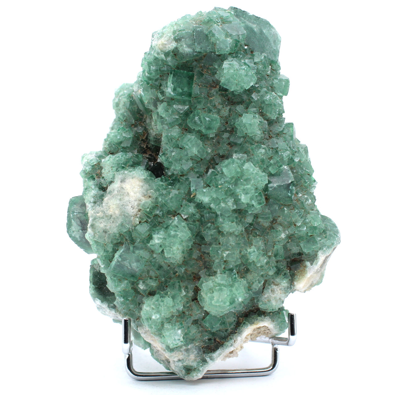 Pierre de fluorite naturelle cristallisée