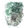 Cristaux cubiques de fluorite sur gangue - 0