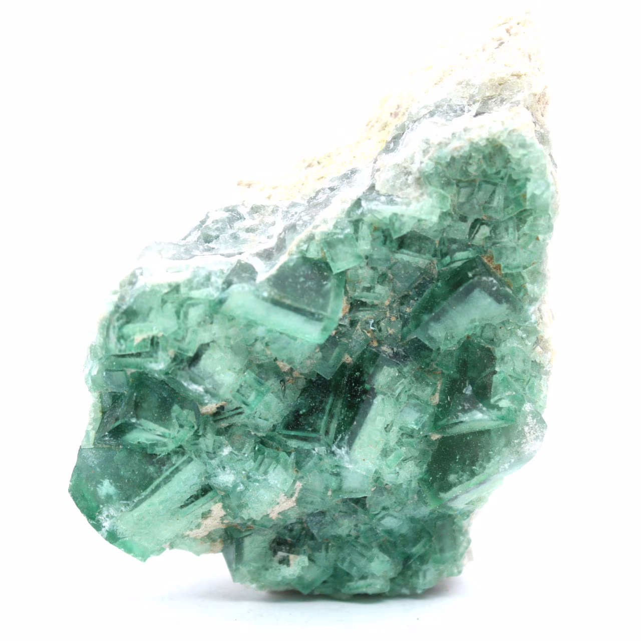 Fluorite naturelle brute sur gangue