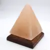 Lampe pyramide en sel rose de l’Himalaya - 0