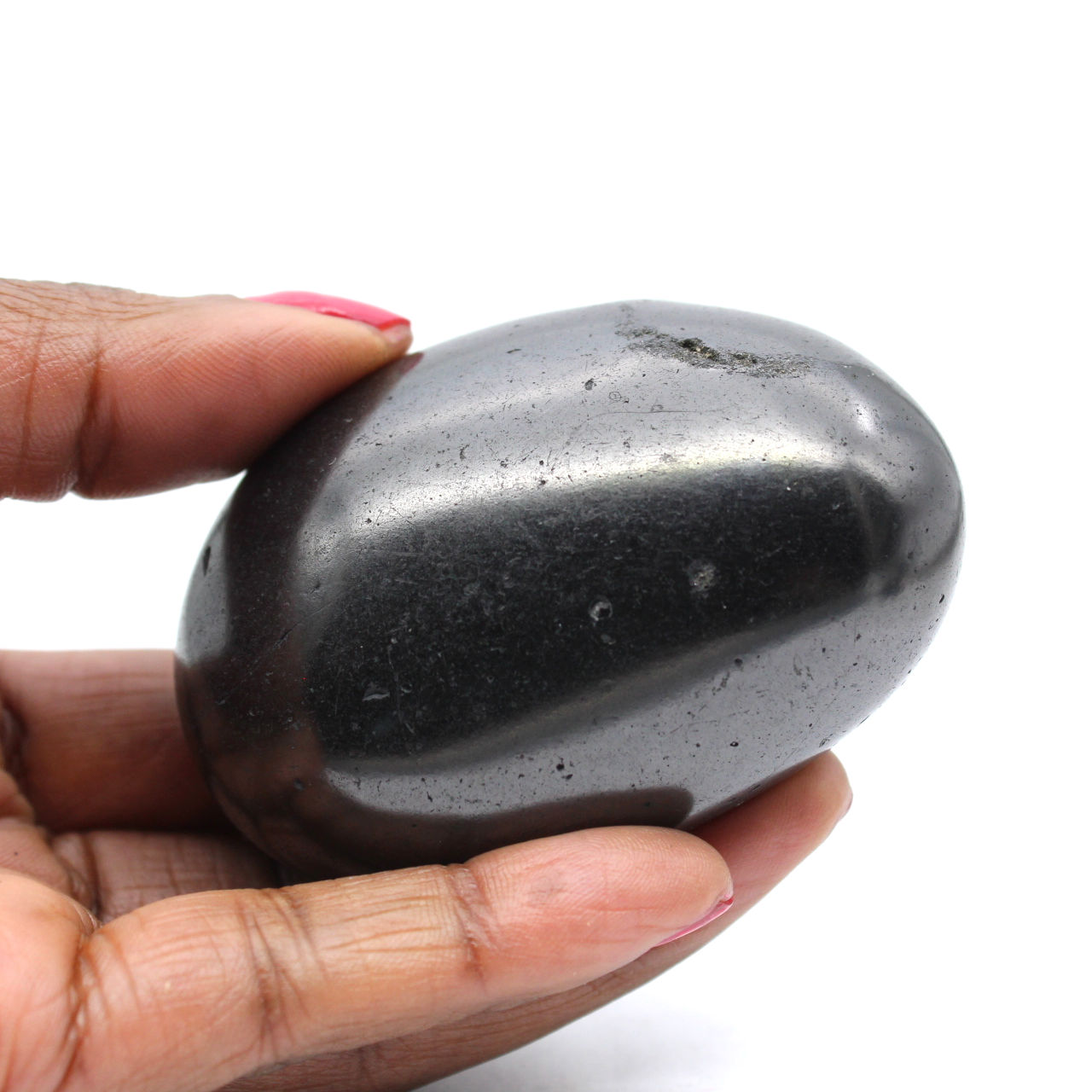 Shungite de Russie en Galet poli - Spécimen Minéral