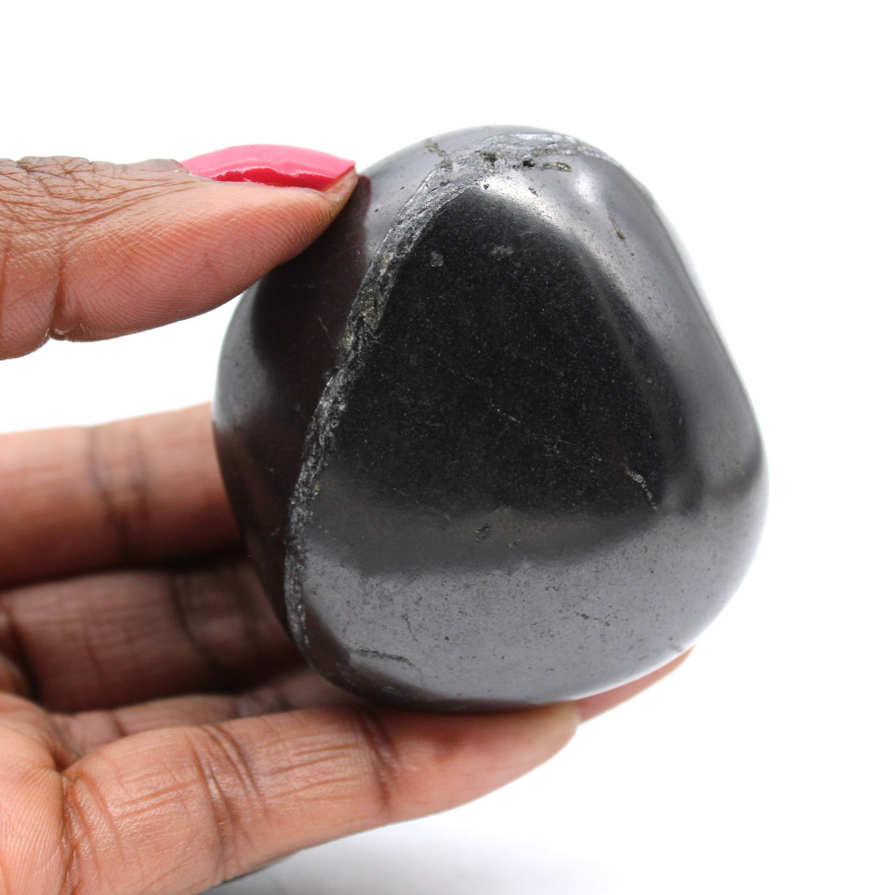 Galet minéral de Shungite noire - Qualité Collection