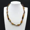 Collier en œil de tigre  - 0