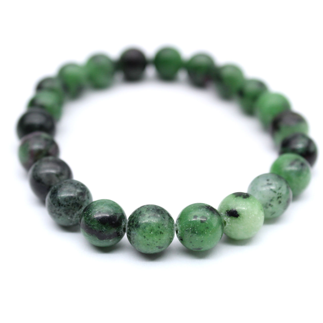 Bracelet zoisïte à rubis