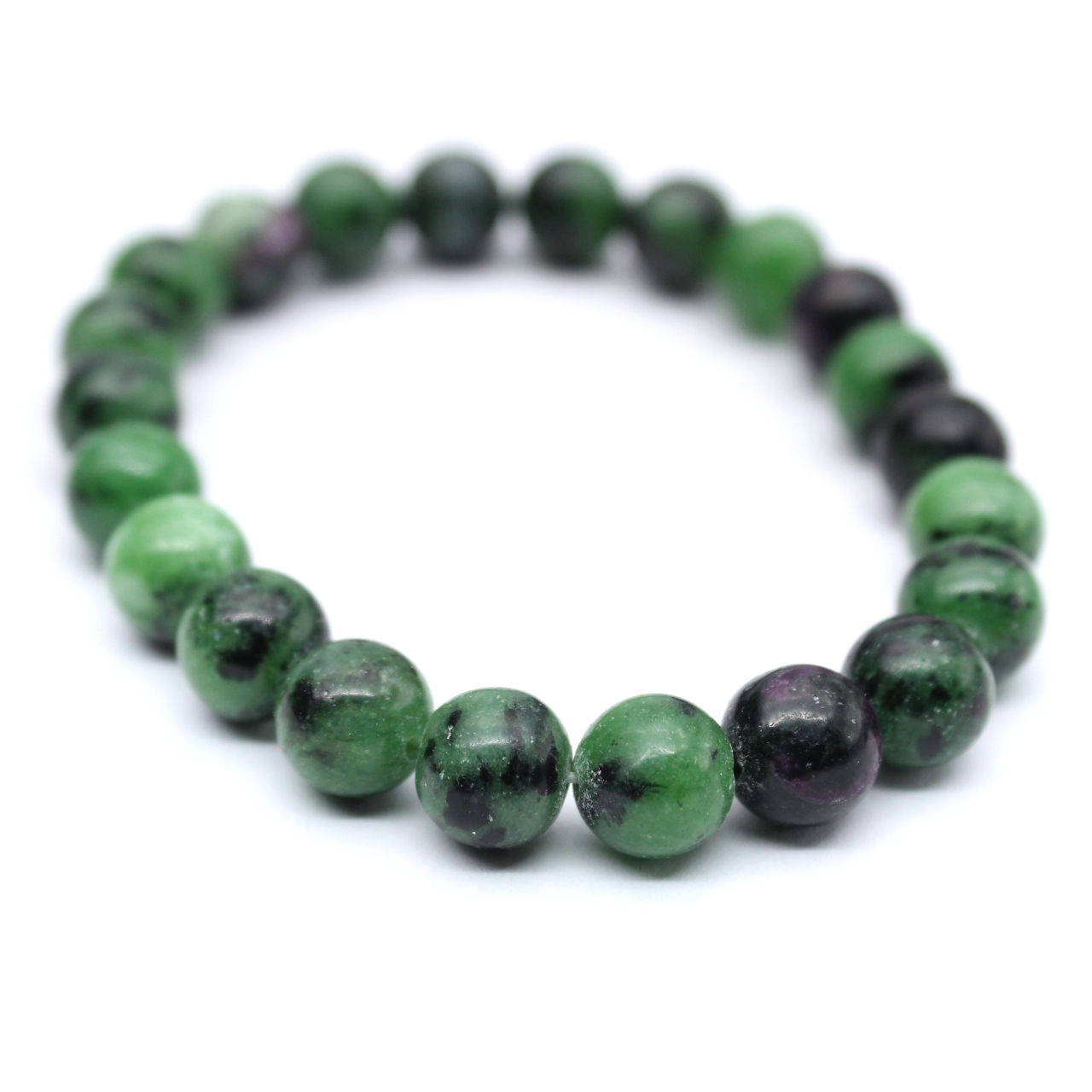 Bracelet zoisïte à rubis