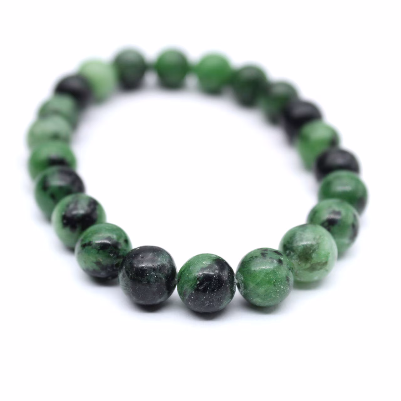 Bracelet zoisïte à rubis
