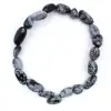 Bracelet obsidienne neige - 2
