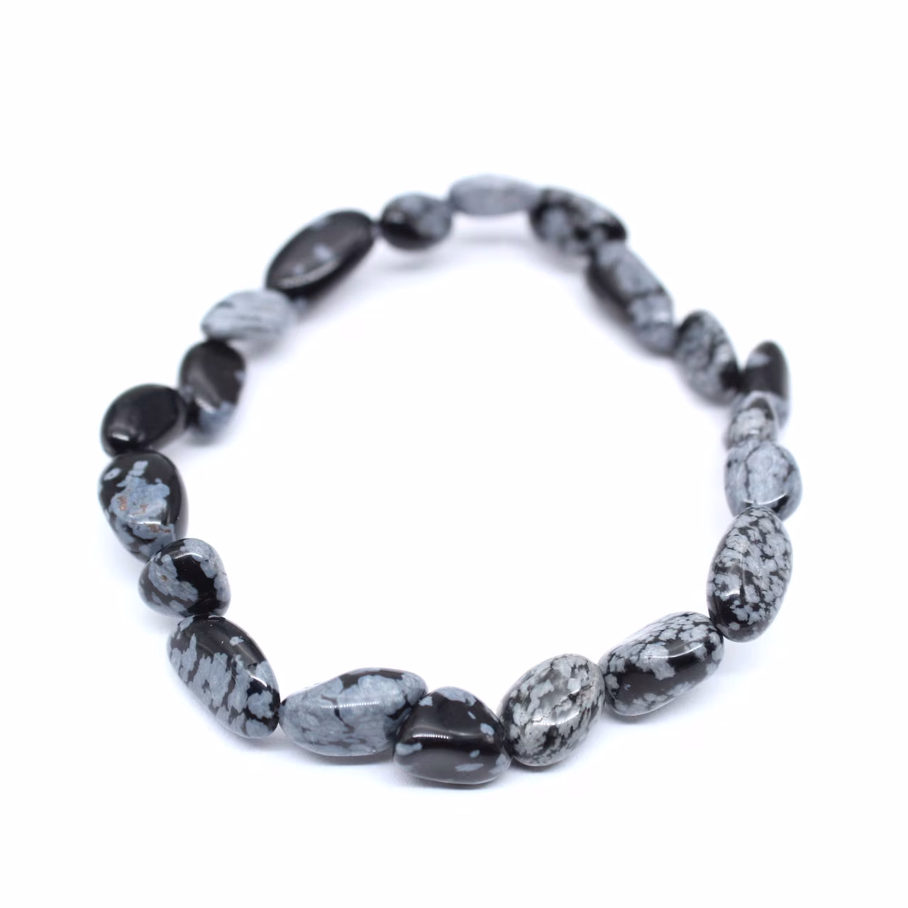 Bracelet obsidienne neige