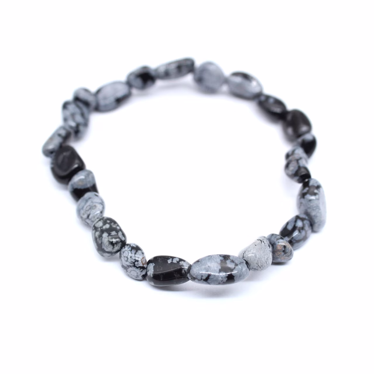 Bracelet obsidienne neige