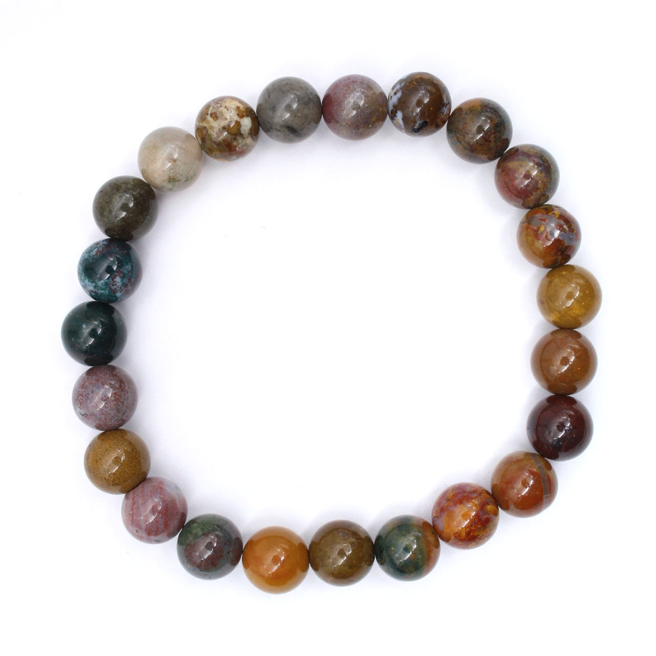 Bracelet en jaspe multicolore