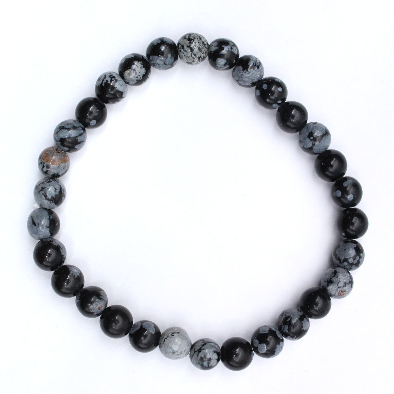 Bracelet obsidienne neige