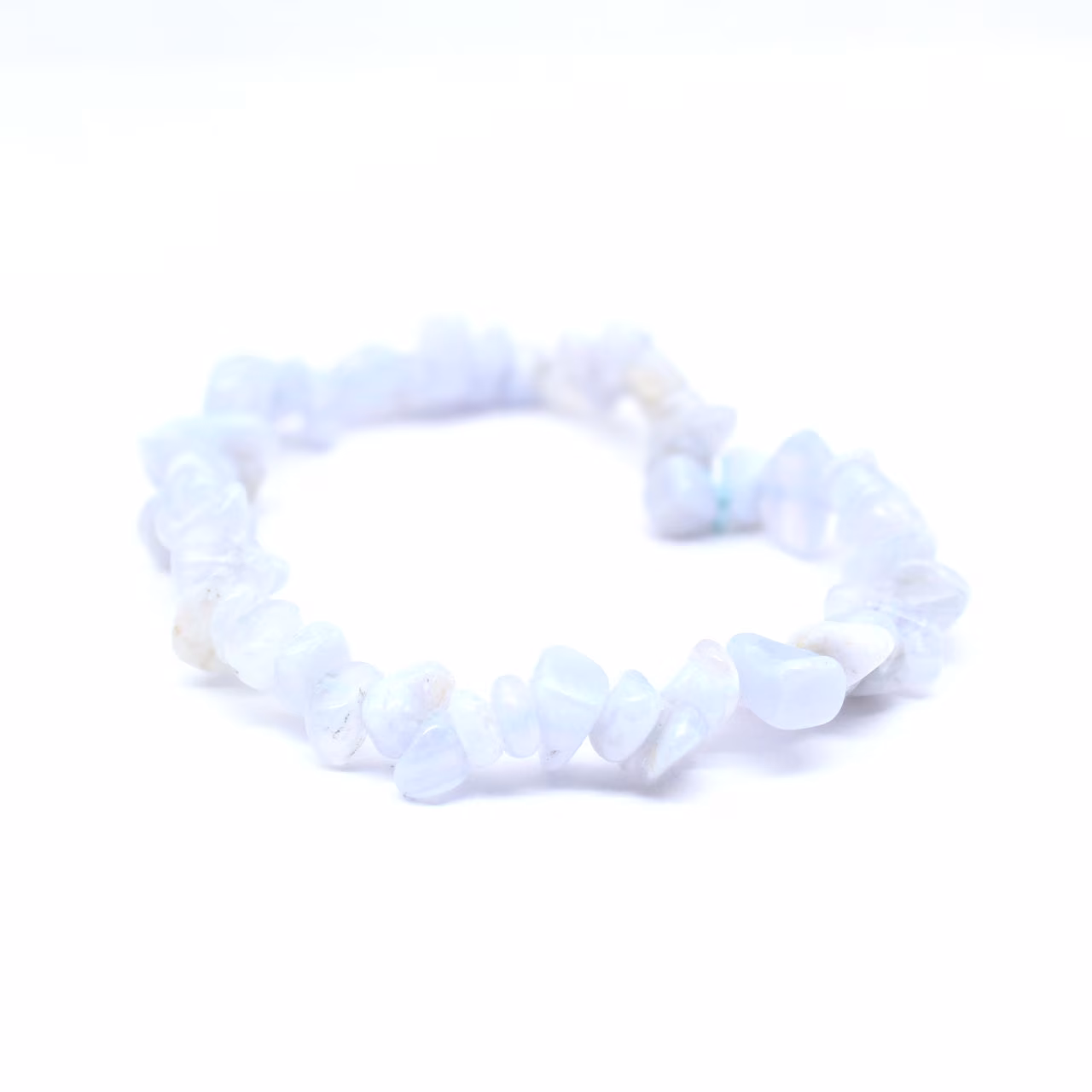 Bracelet calcédoine bleue