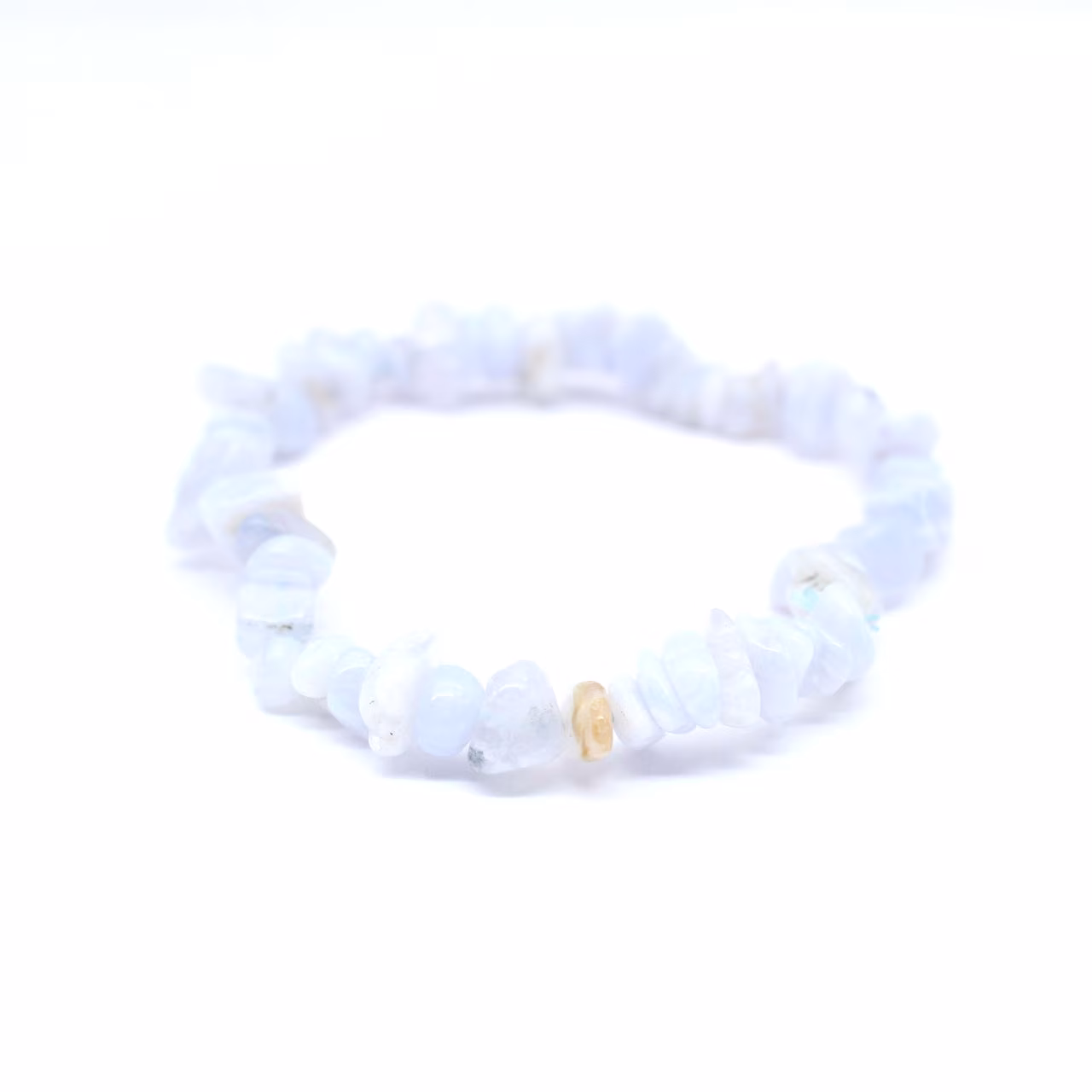 Bracelet calcédoine bleue