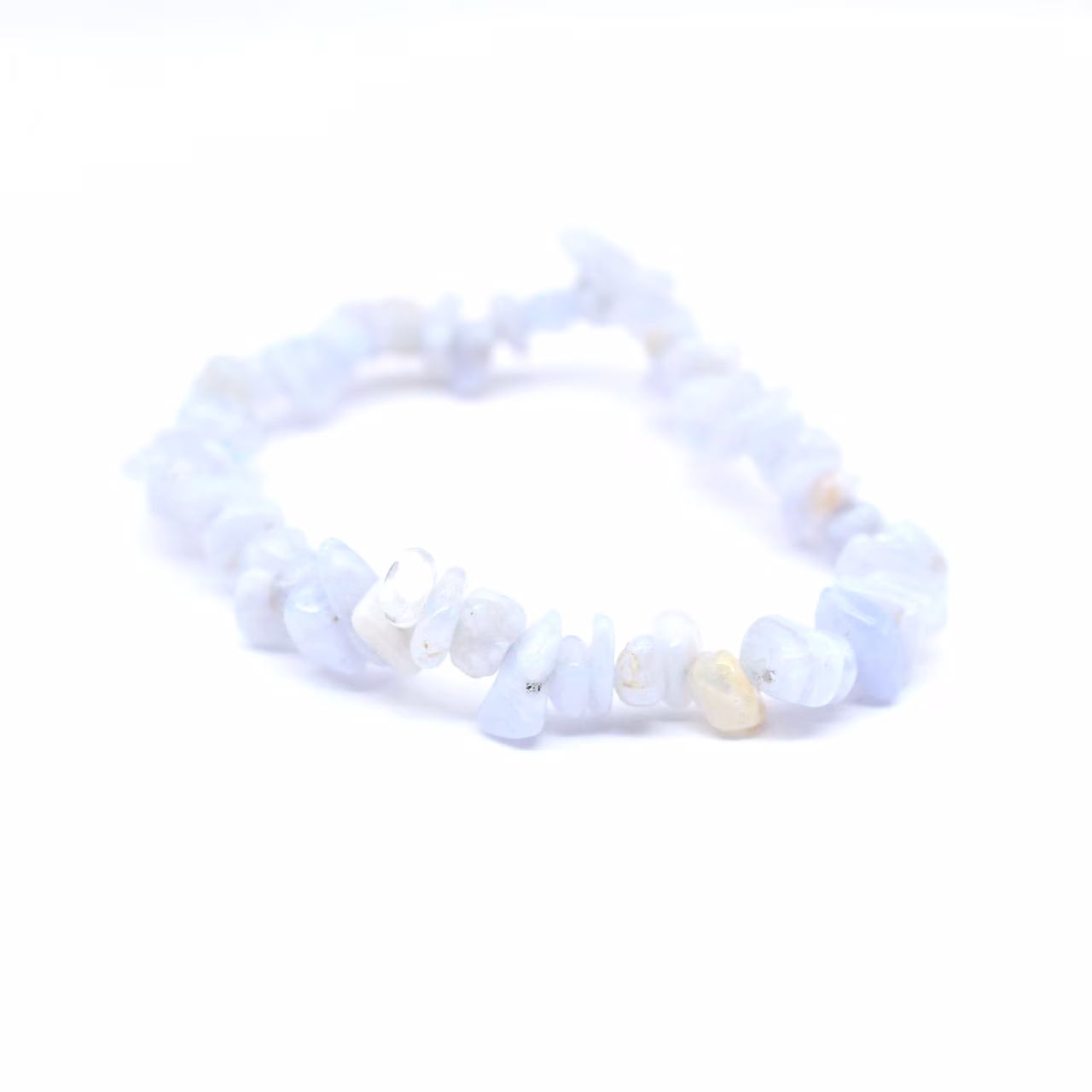 Bracelet calcédoine bleue