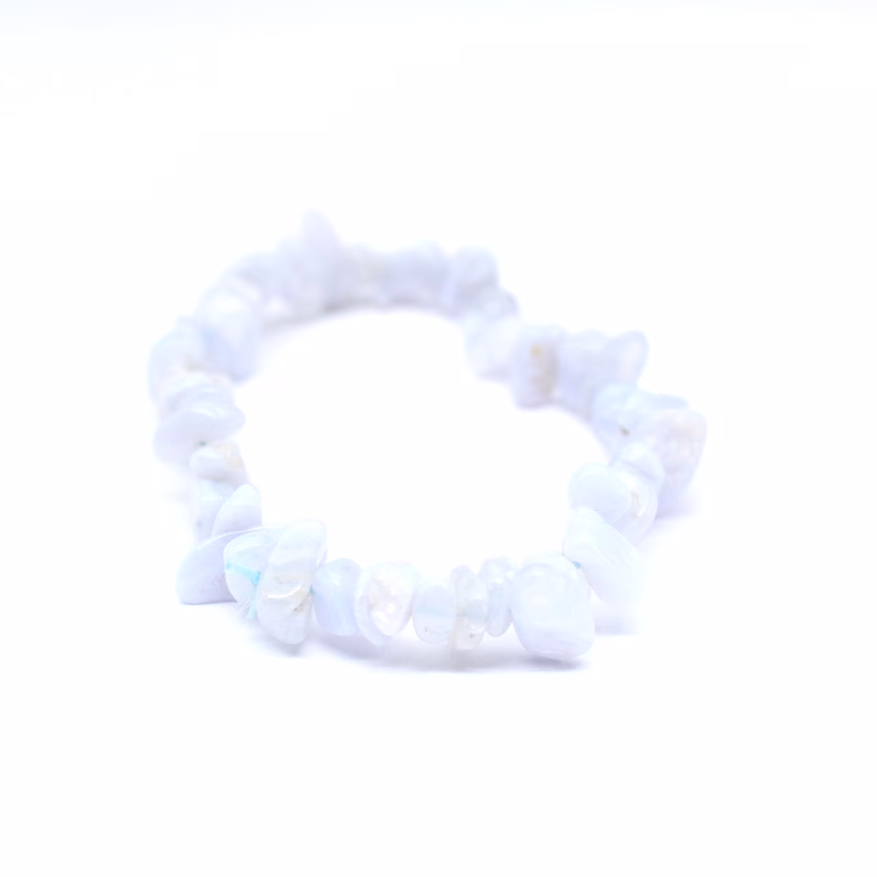 Bracelet calcédoine bleue