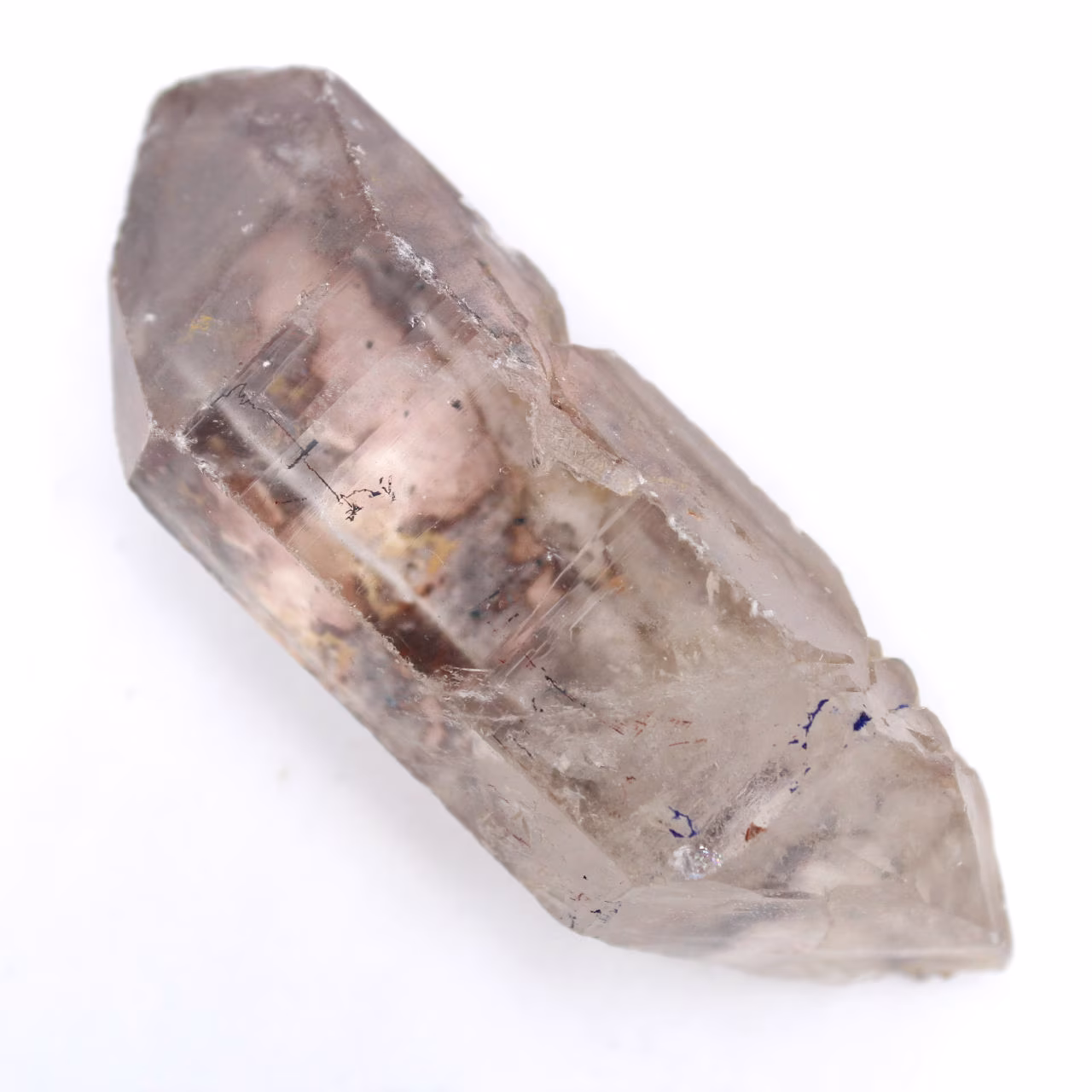 Cristal de roche biterminé
