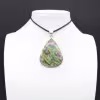 Pendentif zoisite à rubis