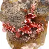 Cristaux de vanadinite sur gange - 0