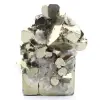 Grands cubes de pyrite avec cristaux de quartz - 1