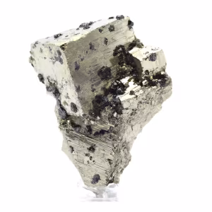 Pyrite avec sphalérite sur socle